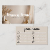 美的金ゴールドおよび中立名刺 名刺 (正面/裏面)