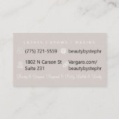 美的金ゴールド+白い花の名刺 名刺 (裏面)