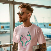 美的Tシャツ – 鹿スタイリッシュ角Tシャツ トライブレンドTシャツ