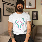 美的Tシャツ – 鹿スタイリッシュ角Tシャツ トライブレンドTシャツ