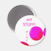 美祢=スクールロッカー磁石 マグネット (正面/裏面)