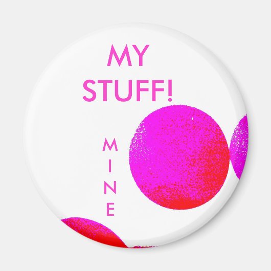 美祢=スクールロッカー磁石 マグネット (正面)