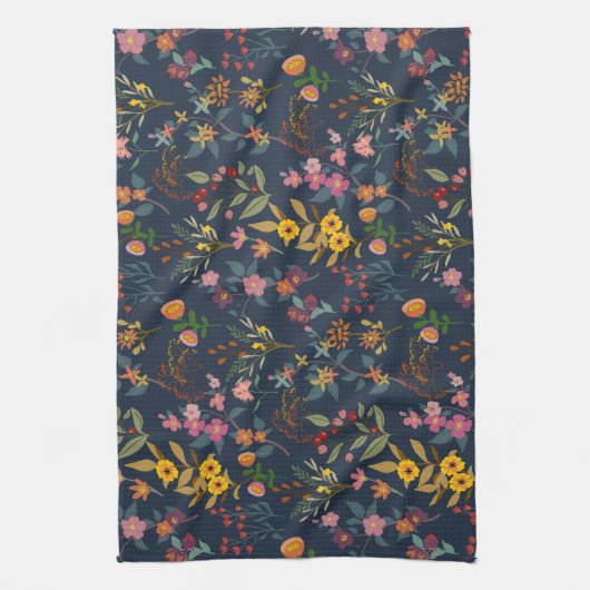 美素晴らししいカラフルの花» キッチンタオル (縦)