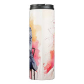 美結婚しいカップルの水色 タンブラー (裏面)