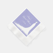 美結婚しいガウン、ブライダルシャワー 縁ありカクテルナプキン (角)