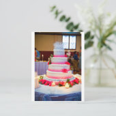 美結婚しいケーキ ポストカード (スタンド正面)