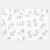 美絵を描しい水色の柔らかい花 ラッピングペーパーシート (正面2)