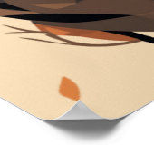 美絵を描先住民アメリカ人女性 ポスター (角)