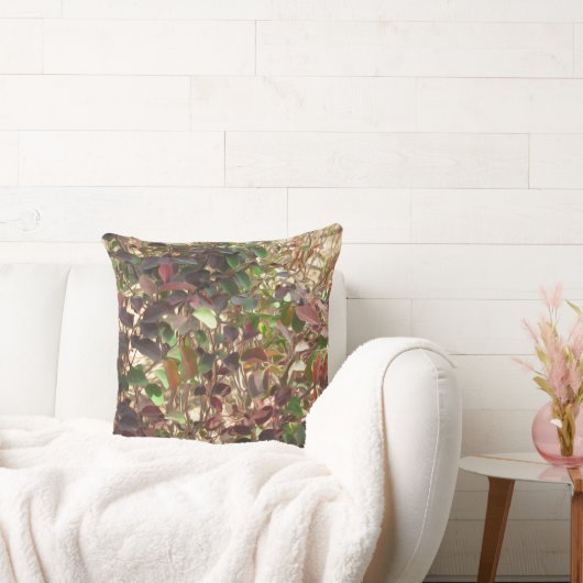 美絵を描緑の赤葉い クッション (ソファ)