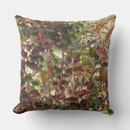 美絵を描緑の赤葉い クッション