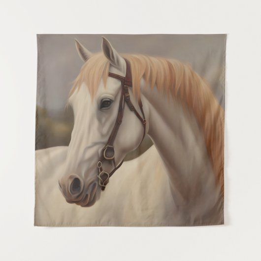 美絵画しい馬 タペストリー (正面)