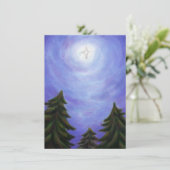 美絵画術のクリスマススター輝くの森 招待状 (スタンド正面)