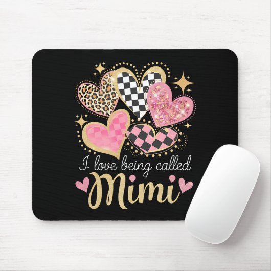 美美おばあちゃん母の日と呼ばれるのが大好き マウスパッド (マウス)