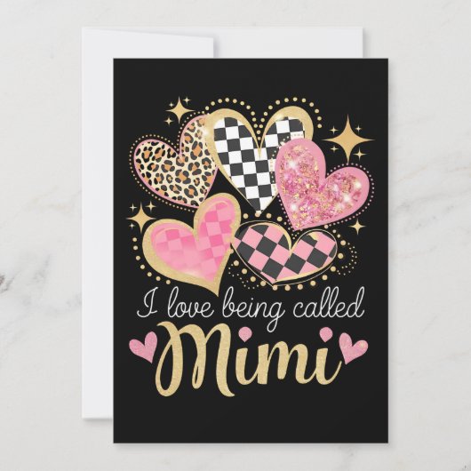 美美おばあちゃん母の日と呼ばれるのが大好き 招待状 (正面)