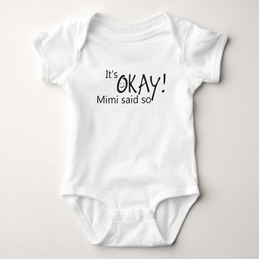美美がそう言ってもいいよ ベビーボディスーツ (正面)