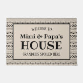 美美とパパの家で孫たちが甘やかされた ドアマット (正面)