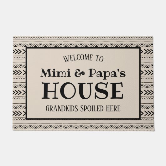美美とパパの家で孫たちが甘やかされた ドアマット (正面)