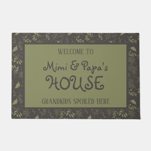美美とパパの家で孫たちが甘やかされた ドアマット (正面)