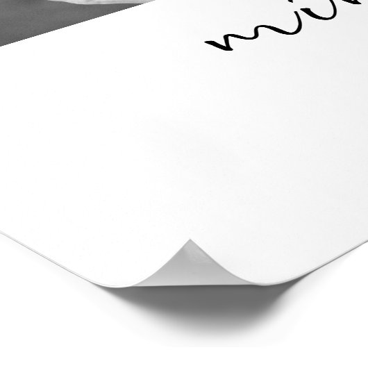 美美と私のおばあちゃんパーソナライズされたへの写真ギフト ポスター (角)