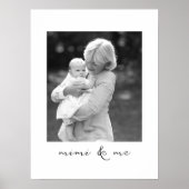 美美と私のおばあちゃんパーソナライズされたへの写真ギフト ポスター (正面)