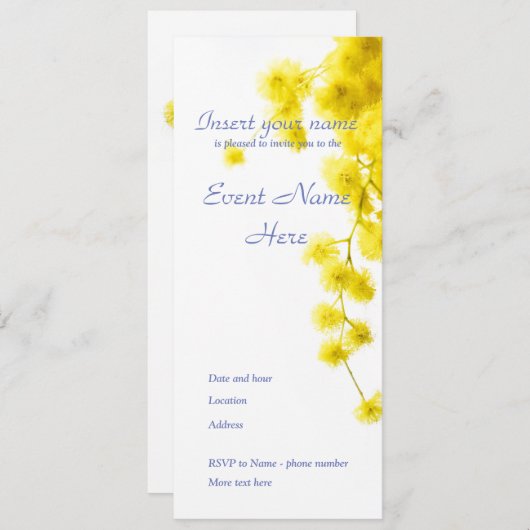 美茂佐 招待状 (正面/裏面)