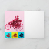 美術の父の日ポップ・アートのを迎えるヴィンテージカー カード (内部)