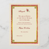 美術の美しさのホイルカード 箔シーズンカード (裏面)