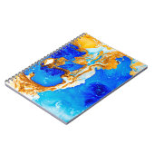 美術をデザインする最高傑作。ゴールデンとブルーの痛み ノートブック (左側)