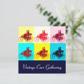 美術を集めた六景ポップ・アートの車 招待状 (スタンド正面)