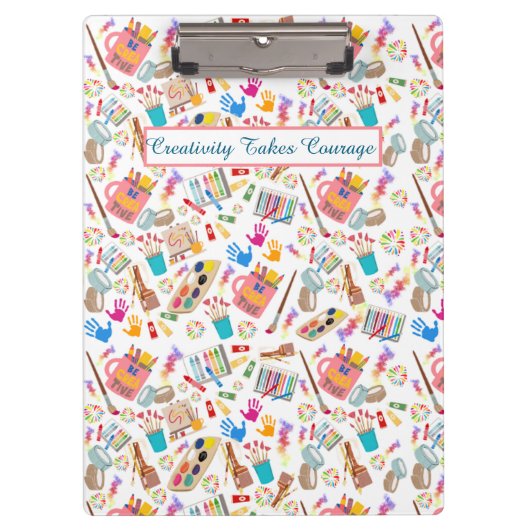 美術カラフル用品クリエイティブパターン クリップボード (正面)