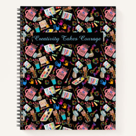 美術カラフル用品クリエイティブパターン ノートブック