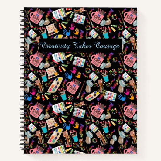 美術カラフル用品クリエイティブパターン ノートブック (正面)