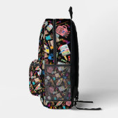 美術カラフル用品クリエイティブパターン プリントバックパック (右)