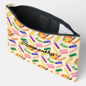 美術カラフル用品 アクセサリーポーチ (見開き)