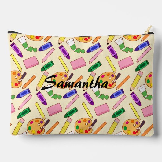 美術カラフル用品 アクセサリーポーチ (裏面)