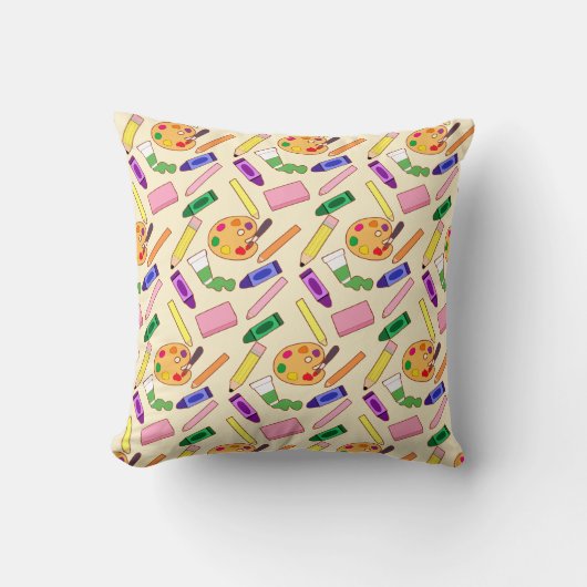 美術カラフル用品 クッション (正面)