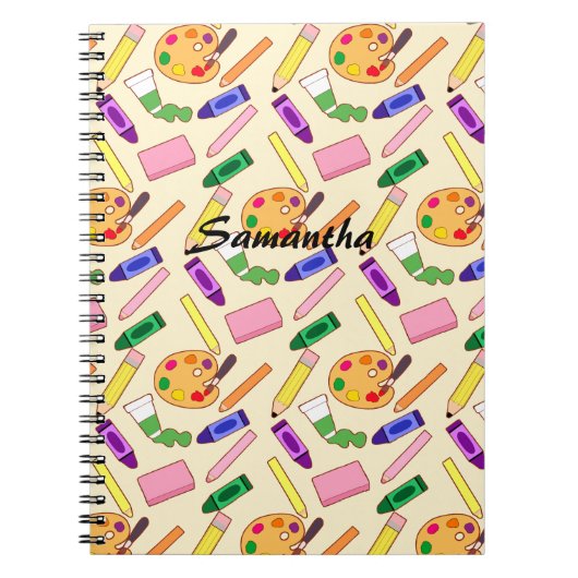 美術カラフル用品 ノートブック (正面)