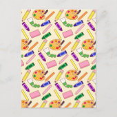 美術カラフル用品 ポストカード (正面)