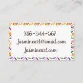 美術カラフル用品 名刺 (裏面)