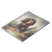 美術キジとゴードン・セッター ノートブック (左側)