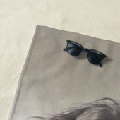 美術キジとゴードン・セッター ビーチタオル (インサイチュ)