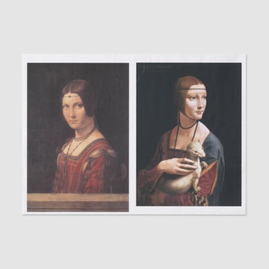 美術クラシック女性デコパージ 薄葉紙 (正面)