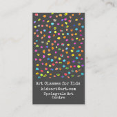 美術クラス子供へ事業 名刺 (正面)