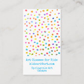 美術クラス子供へ事業 名刺 (正面)