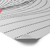 美術コンテンポラリーのコラージュとアンティークの頭部 ポスター (角)