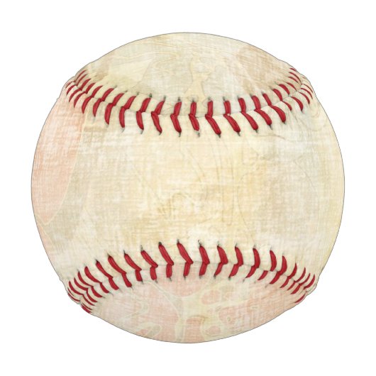 美術フローラグランジ背景パターン 野球ボール (正面)