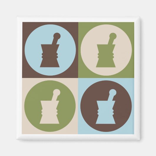 美術ポップ・アートの薬理学 マグネット (正面)