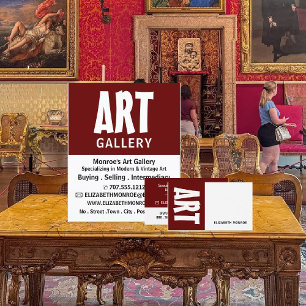 美術モダンはっきりした業者 名刺