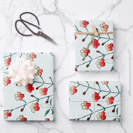 美術世界さくらんぼ展 ラッピングペーパーシート (正面)