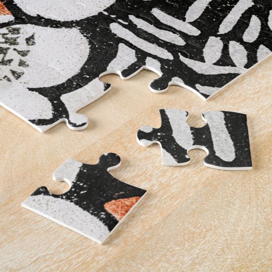 美術世界渡辺聖亭の花柄 ジグソーパズル (側面)